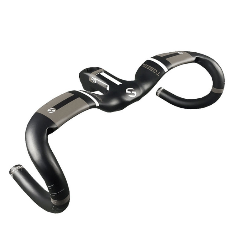 TOSEEK UD Carbon Fiber Ultralight Road Bike Handlebar, Size: 420x120mm