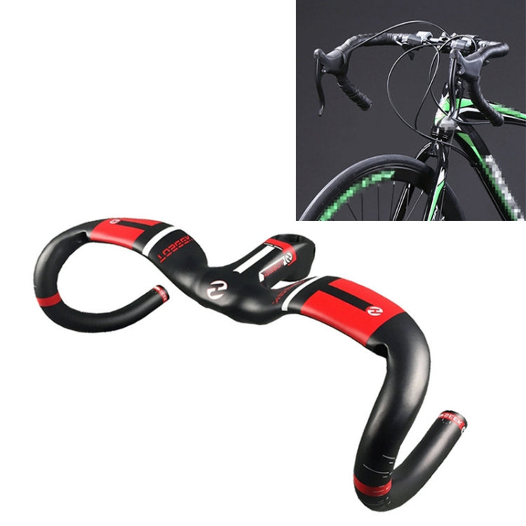 TOSEEK UD Carbon Fiber Ultralight Road Bike Handlebar, Size: 440x110mm
