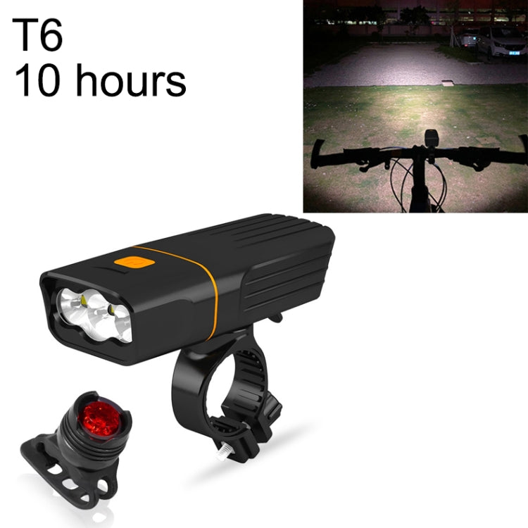 TK3 USB Charging Bicycle Light LED Flashlight (10 Hours, T6 + Gem Lamp)