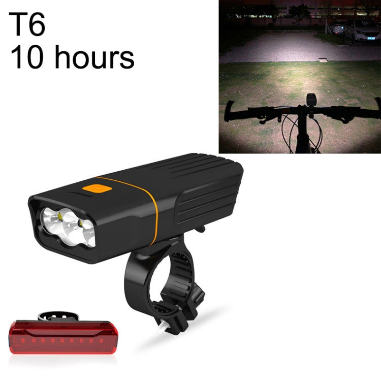 TK3 USB Charging Bicycle Light LED Flashlight (10 Hours, T6 + A02 Lamp)