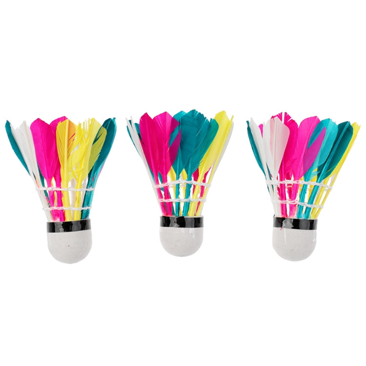 3 PCS Colorful Badminton, Suitable for Home Entertainment