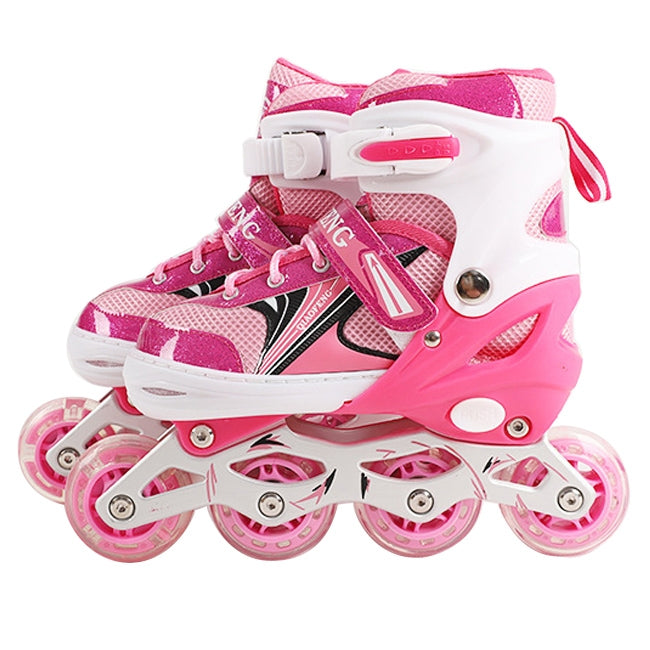 Children Flash Single-row Roller Skates Skating Shoes, Single Flash, Size : L