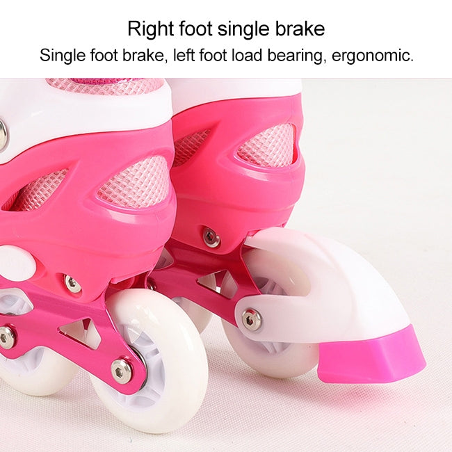 Children Flash Single-row Roller Skates Skating Shoes, Full Flash, Size : L
