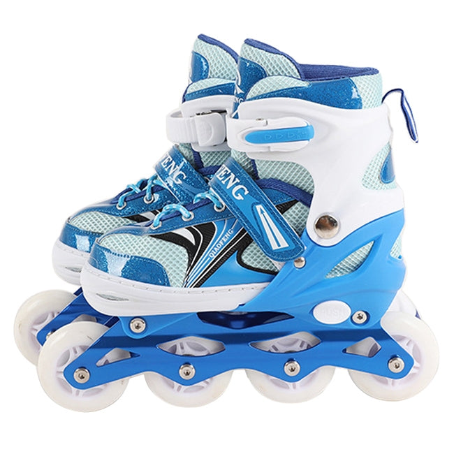 Children Flash Single-row Roller Skates Skating Shoes, Full Flash, Size : S