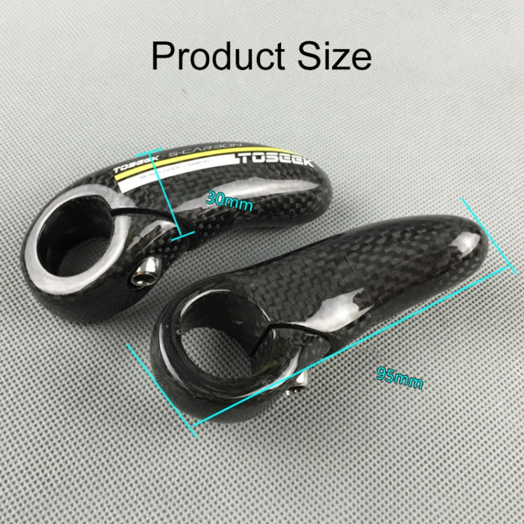 TOSEEK 1 Pair 3K Full Carbon Fiber Mountain Bike Vice Grip Bicycle Handle