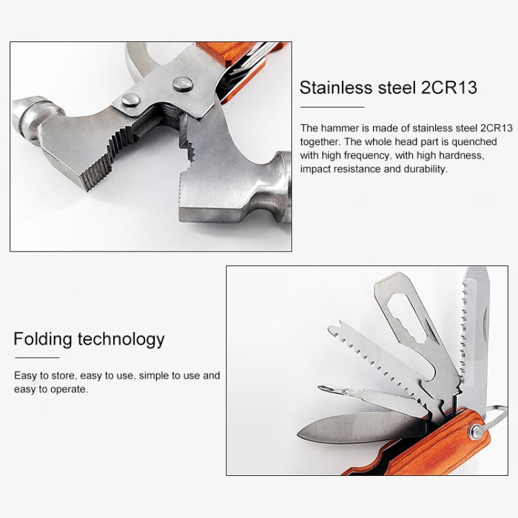 Multifunctional Tool Axe Hammer Stainless Steel folding Knife Vehicle Emergency Tool