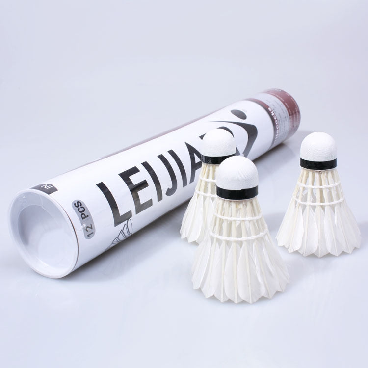 REGAIL 1004 12 PCS Duck Feather Badminton Training Ball
