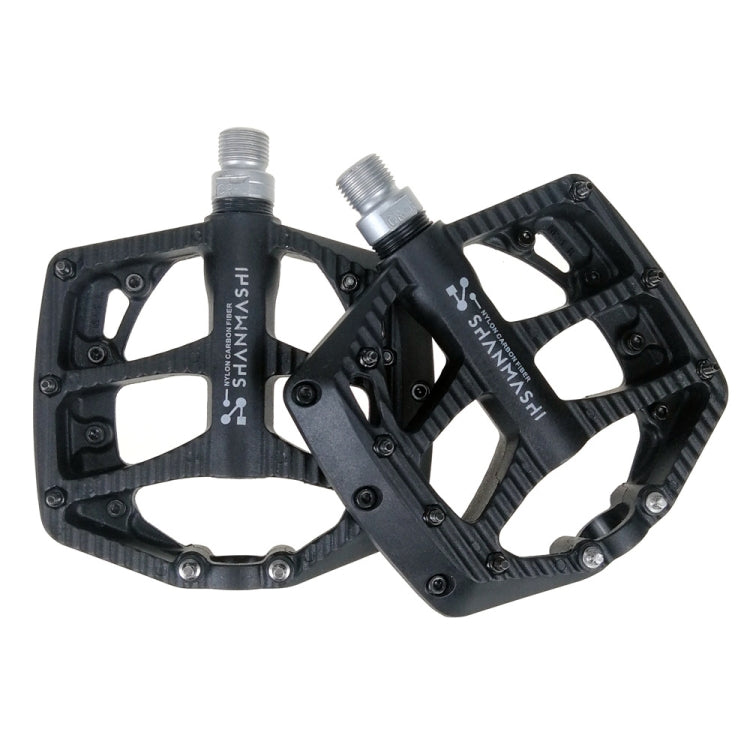 SHANMASHI NP-1 1Pair Nylon Carbon Fiber Pedal Non-slip Comfortable Foot Pedal