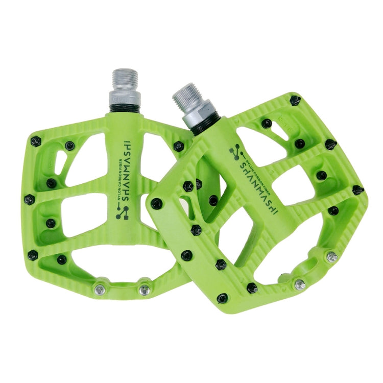 SHANMASHI NP-1 1Pair Nylon Carbon Fiber Pedal Non-slip Comfortable Foot Pedal