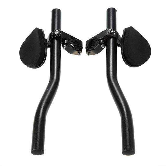 SHANMASHI Bicycle Aluminum Alloy Handlebar Road TT Handlebar (Black)
