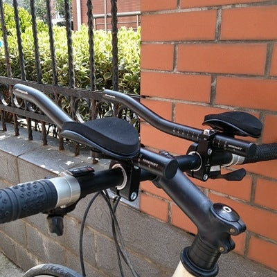 SHANMASHI Bicycle Aluminum Alloy Handlebar Road TT Handlebar (Black)