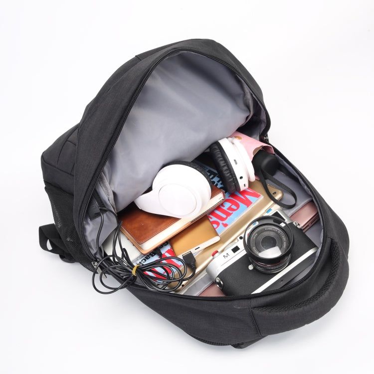 S28 Multi-Function Large Capacity Travel Casual Backpack Laptop Computer Bag with External USB Charging Interface, Size: 40x20x50cm (Black)