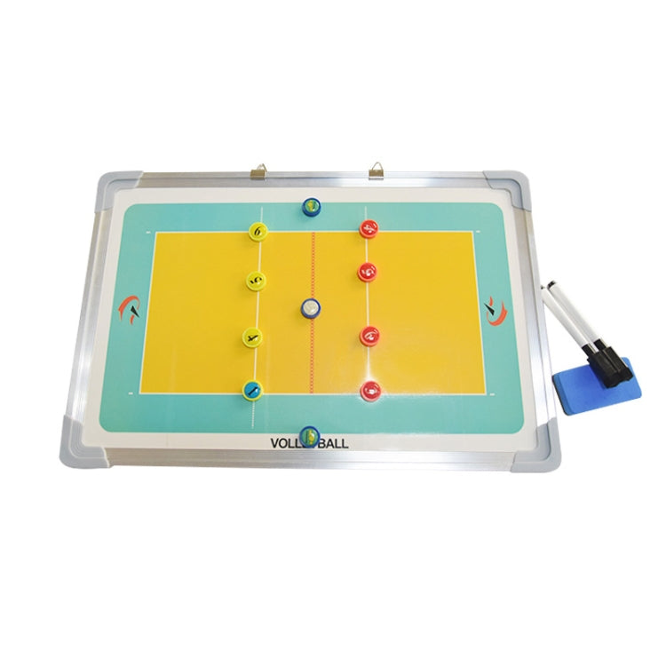 Aluminum Alloy Volleyball Coach Board Plate Handball Coaching Sets Volley Ball Equipment Training Magnetic with Eraser & Pen