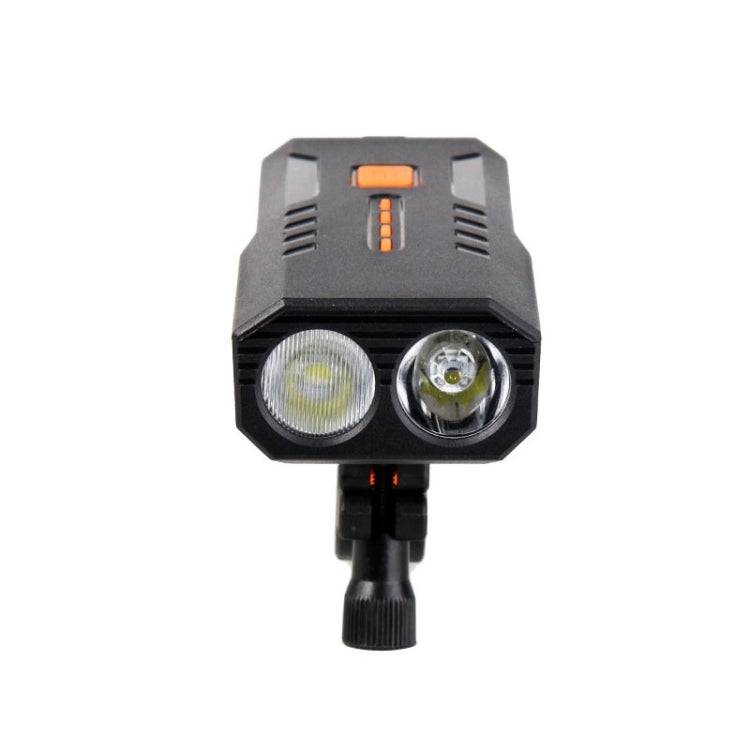 2 PCS USB Rechargeable Bicycle Front Light Bike FlashLight (White Light)