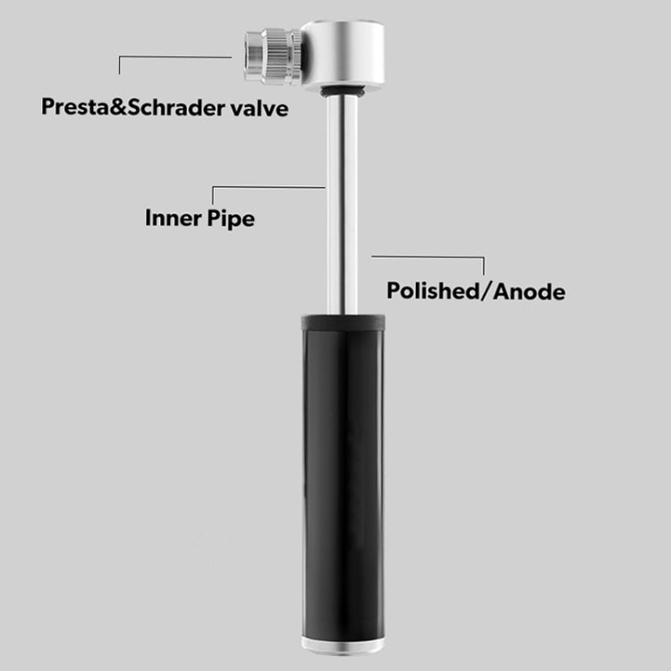 Manual Mini Portable Bicycle Aluminum Alloy Pump+ Glue-free Tire Patch + Fish-shaped Tire Lever