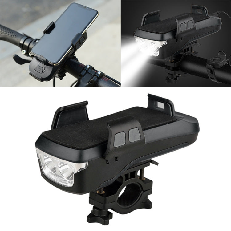 Multifunction 4  in 1 Phone Holder Bicycle Bell Power Bank  Cycling Lamp Flashlight