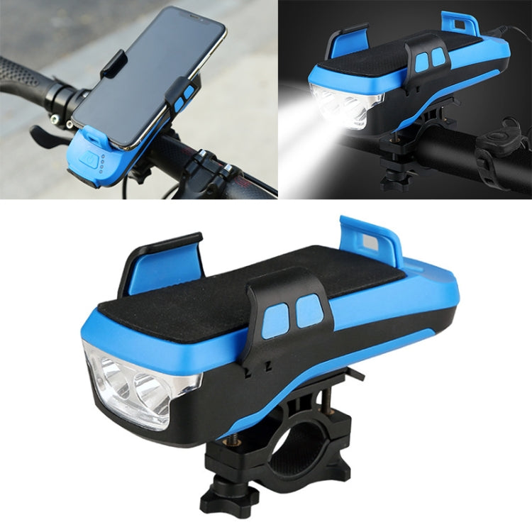 Multifunction 4  in 1 Phone Holder Bicycle Bell Power Bank  Cycling Lamp Flashlight