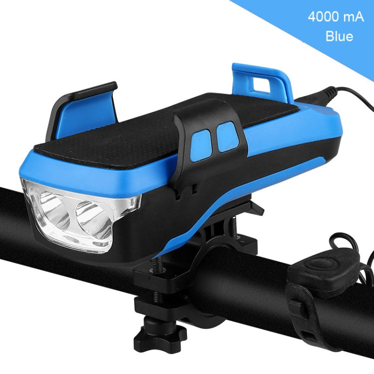 Multifunction 4  in 1 Phone Holder Bicycle Bell Power Bank  Cycling Lamp Flashlight