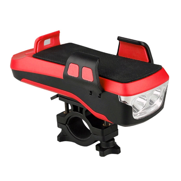 Multifunction 4  in 1 Phone Holder Bicycle Bell Power Bank  Cycling Lamp Flashlight