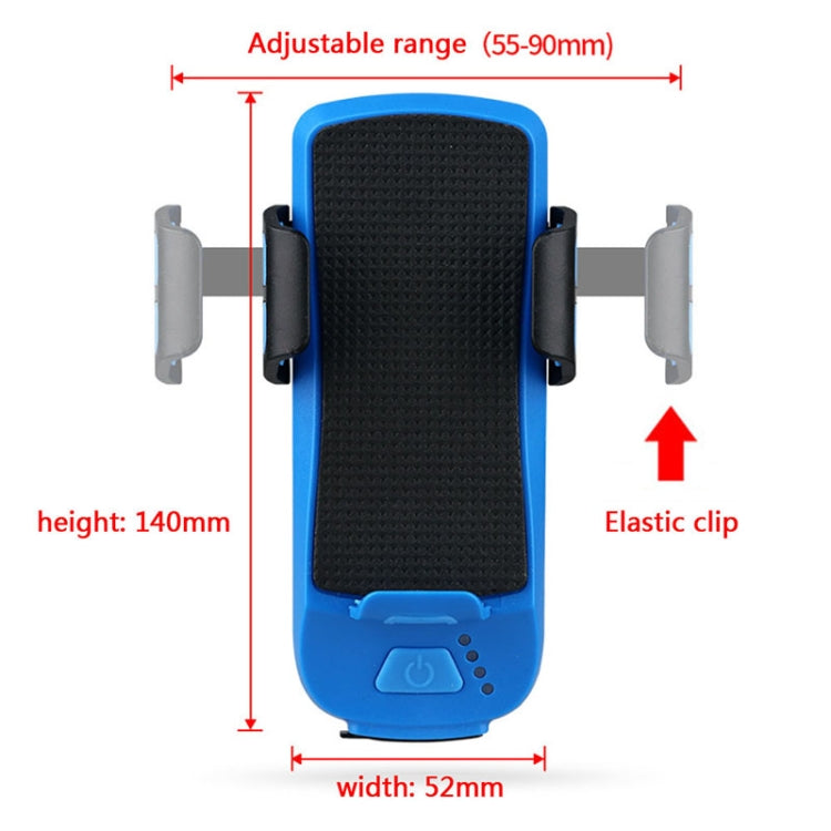 Multifunction 4  in 1 Phone Holder Bicycle Bell Power Bank  Cycling Lamp Flashlight