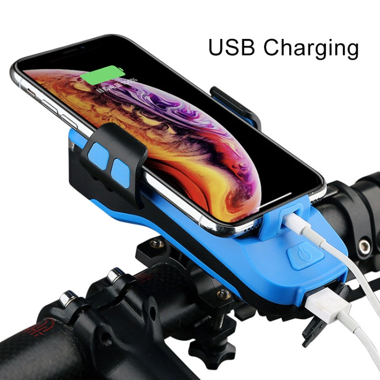 Multifunction 4  in 1 Phone Holder Bicycle Bell Power Bank  Cycling Lamp Flashlight