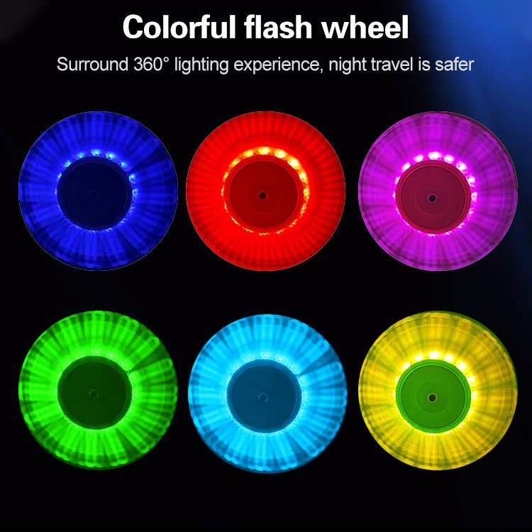 36V 4.4Ah 10 inch Two-wheeled Scooter Children Adult Bluetooth Smart Electric Balance Car with Pole & LED Power Display & Colorful Flash Wheel & Flame Shape Spray