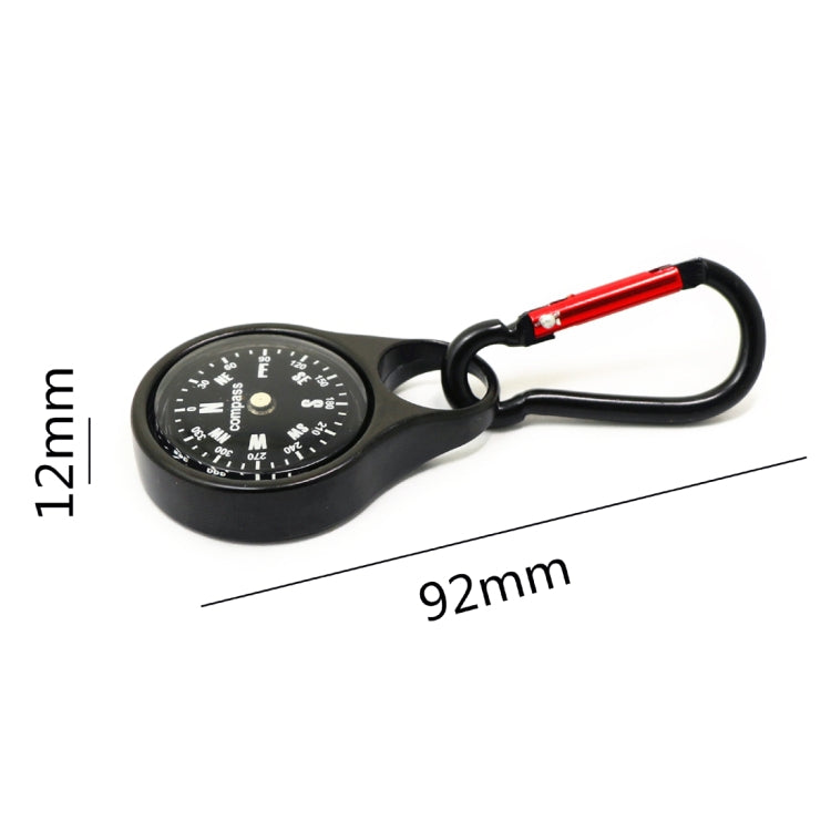Zinc Alloy Compass Keychain Metal Carabiner