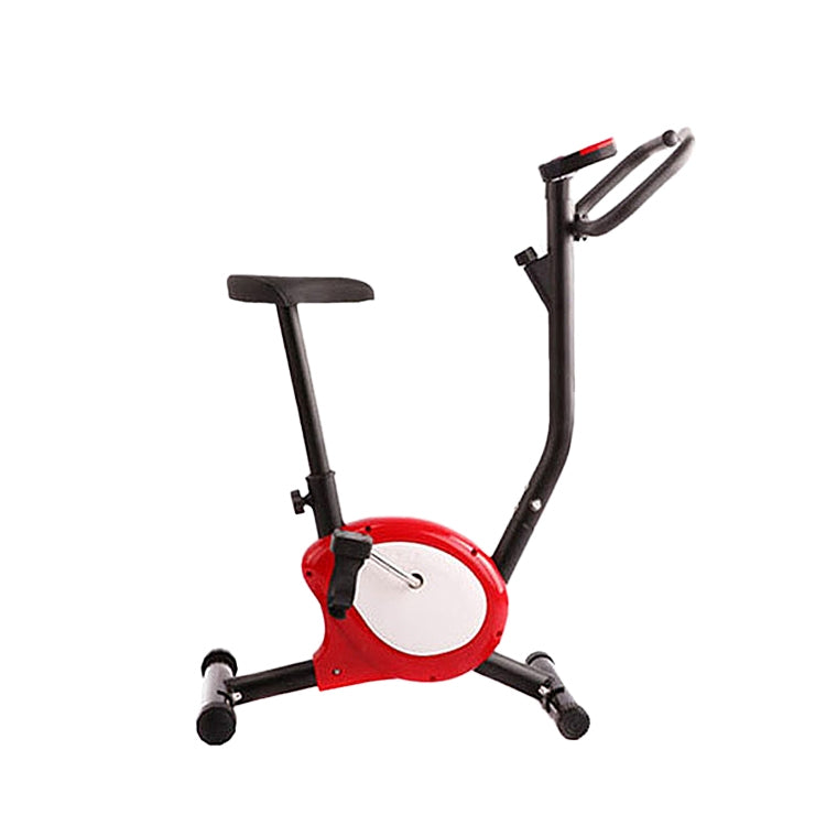 JS615 Household Height-adjustable Magnetic Control Bicycle Spinning Bike Indoor Fitness Sports Equipment with Electronic Screen(Red Black)