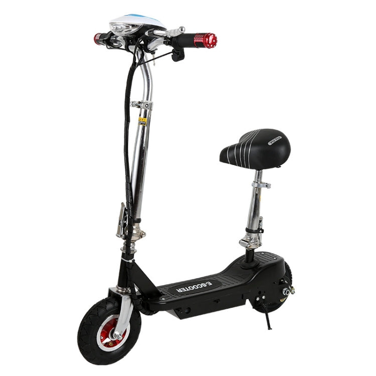 Foldable Portable Electric Bicycle Adult Mini Scooter with Luminous LCD Display & LED Front Light & Horn(Black)