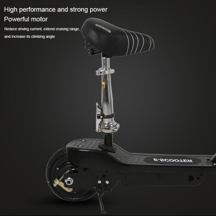 Foldable Portable Electric Bicycle Adult Mini Scooter with Luminous LCD Display & LED Front Light & Horn(Black)