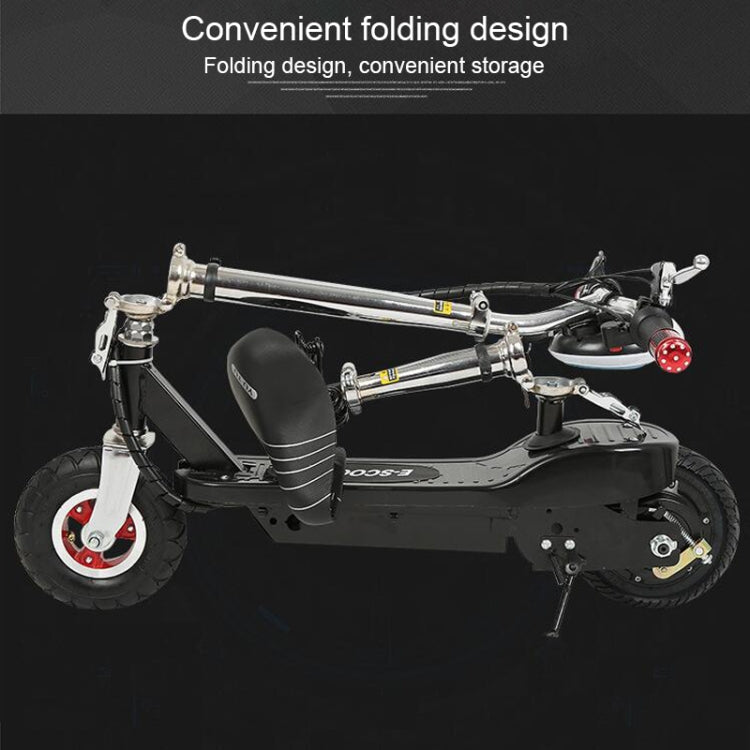 Foldable Portable Electric Bicycle Adult Mini Scooter with Luminous LCD Display & LED Front Light & Horn(Black)