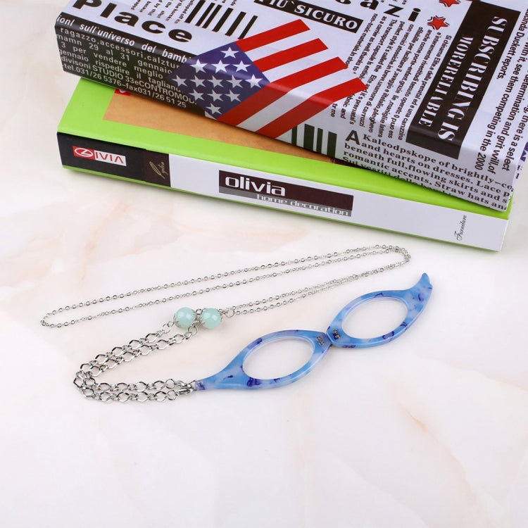 3 PCS Necklace Pendant Handheld Folding Reading Glasses + 2.00D Rndom Color Delivery
