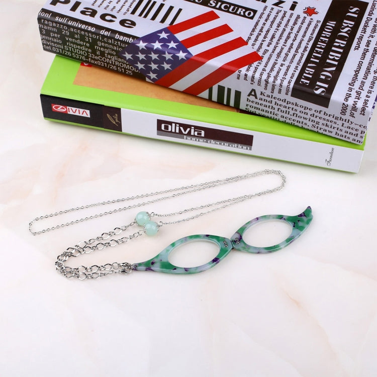3 PCS Necklace Pendant Handheld Folding Reading Glasses + 2.00D Rndom Color Delivery