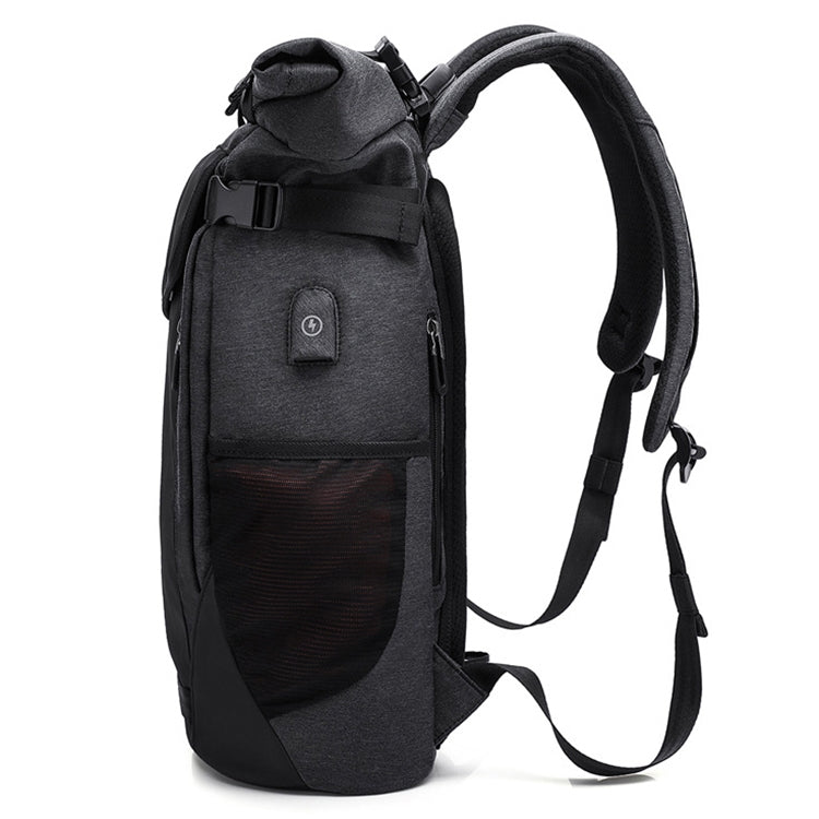 KAKA Large Capacity Travel Backpack Outdoor Fashion Shoulders Bag (Black)