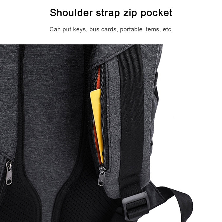 KAKA Large Capacity Travel Backpack Outdoor Fashion Shoulders Bag (Black)