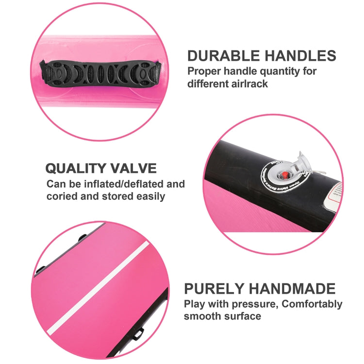 [US Warehouse] 10ft Portable Waterproof Inflatable Gymnastics Mat Multi-purpose Air Track Tumbling Mat with Electric Pump