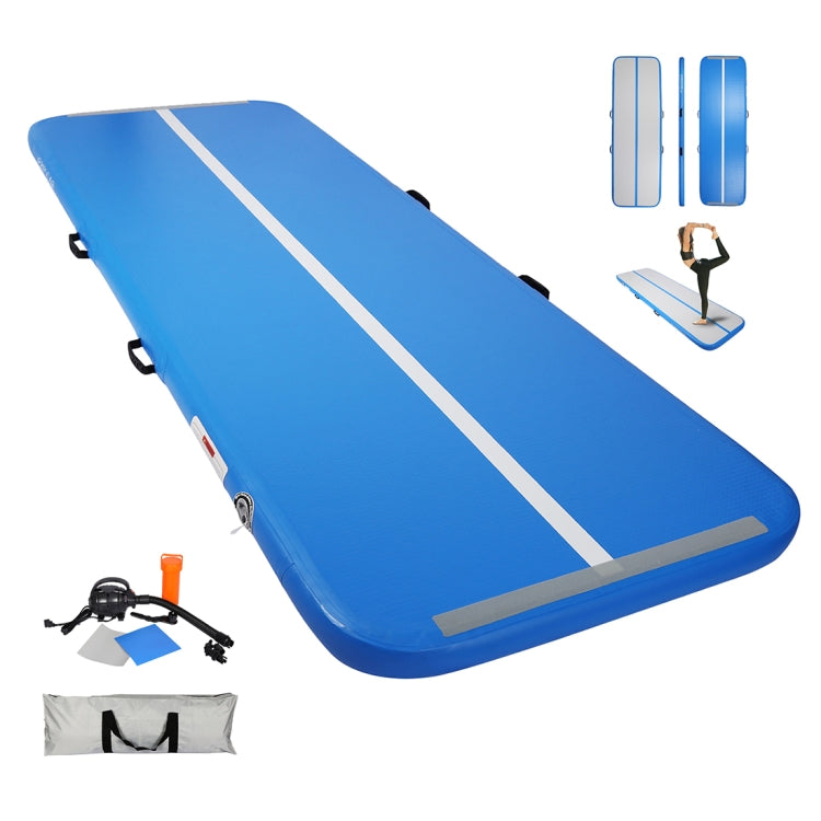 [US Warehouse] 10ft Portable Waterproof Inflatable Gymnastics Mat Multi-purpose Air Track Tumbling Mat with Electric Pump