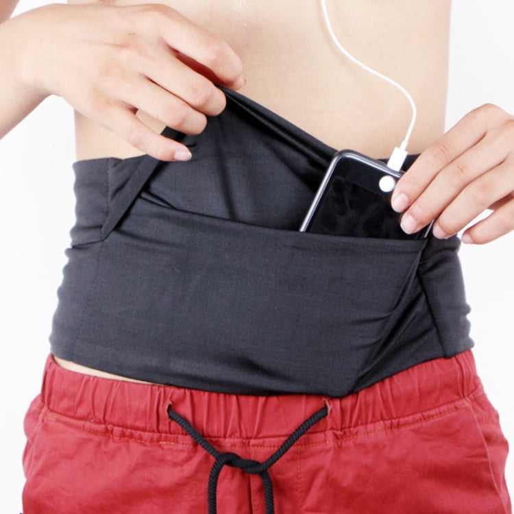 Personal Large-capacity Stretch Tablet Pockets Travel Anti-theft Bag Phone Bag,Size: L
