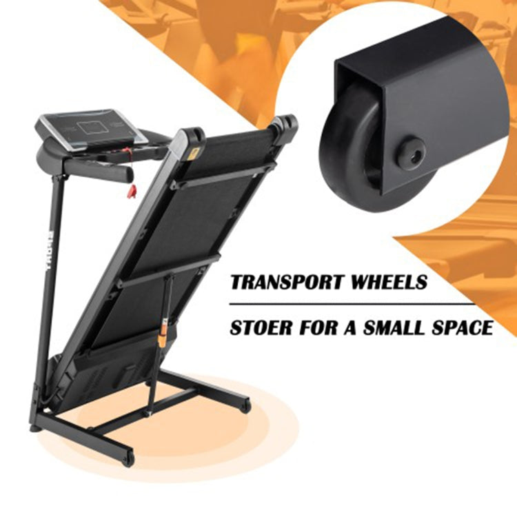 [US Warehouse] Foldable Electric Treadmill Household Jogging Fitness Machine with Dual Speakers & 12 Preset Programs, Speed: 0-16KM / H