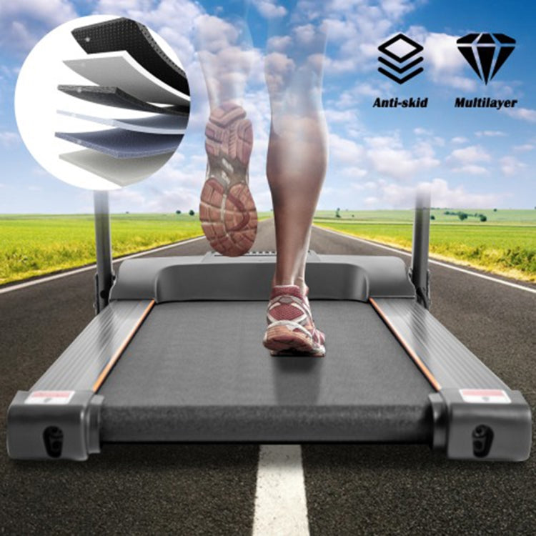 [US Warehouse] Foldable Electric Treadmill Household Jogging Fitness Machine with Dual Speakers & 12 Preset Programs, Speed: 0-16KM / H
