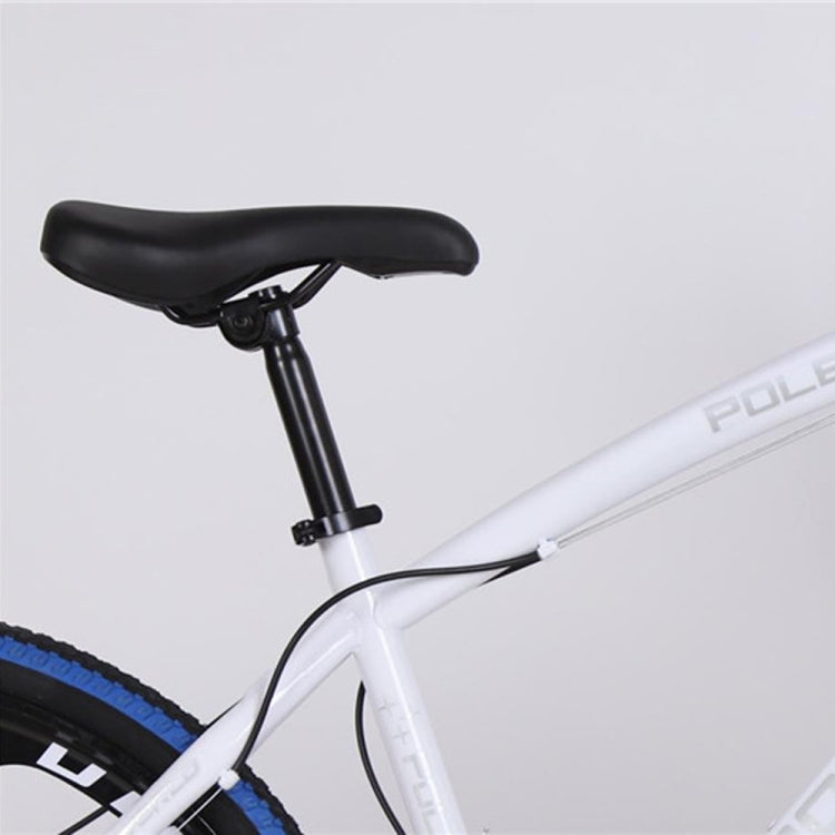 [US Warehouse] 26 inch Full Suspension 21-speed Aluminum Alloy Frame Road Bikes Mountain Bikes(White Blue)