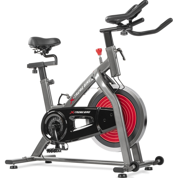 [US Warehouse] Indoor Fitness Bike Belt Drive System Riding Trainer with 4-way Adjustable Handlebar / Seat & LCD Display / Pulse Sensor & Water Bottle Holder