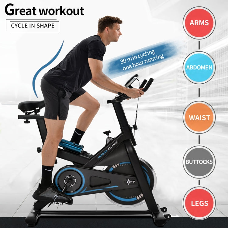 [US Warehouse] Silent Belt Driven Indoor Bicycle Fitness Bicycle with Adjustable Seat / Handle & LCD Display