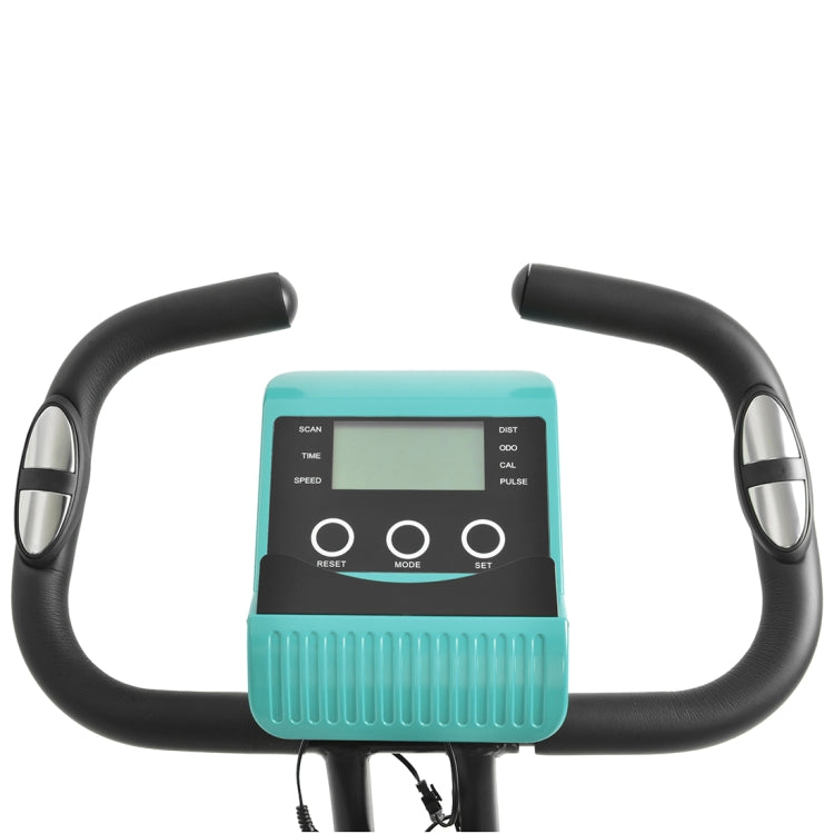[US Warehouse] Foldable Exercise Bike with 8 Levels of Adjustable Resistance & LCD Display & Adjustable Seat