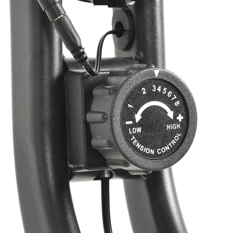 [US Warehouse] Foldable Exercise Bike with 8 Levels of Adjustable Resistance & LCD Display & Adjustable Seat