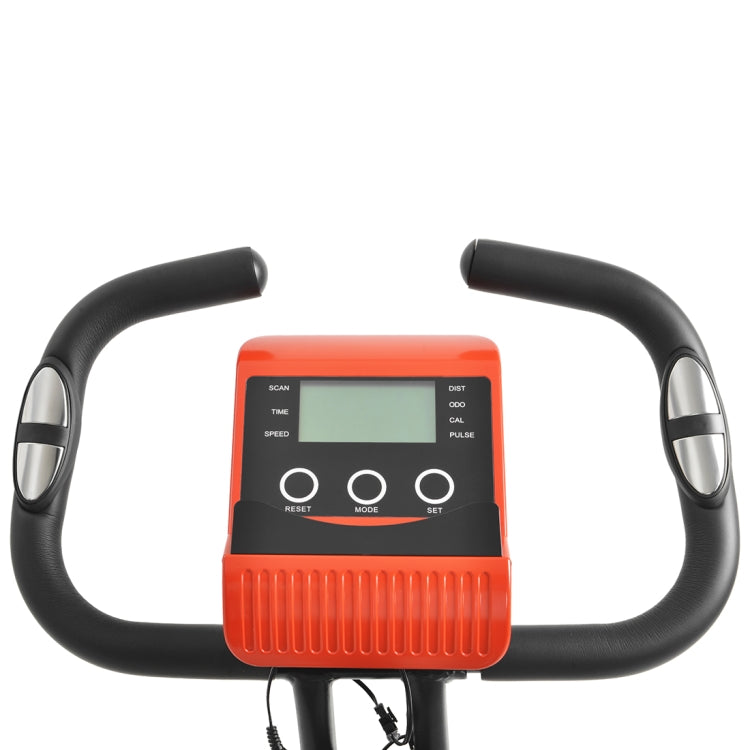 [US Warehouse] Foldable Exercise Bike with 8 Levels of Adjustable Resistance & LCD Display & Adjustable Seat