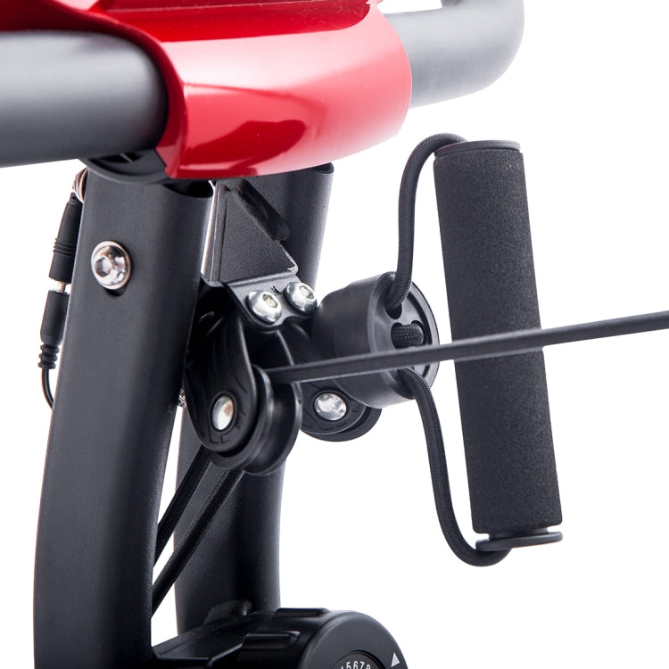 [US Warehouse] Foldable Upright / Recumbent Exercise Bike with 10 Levels of Adjustable Resistance & Armband & Backrest