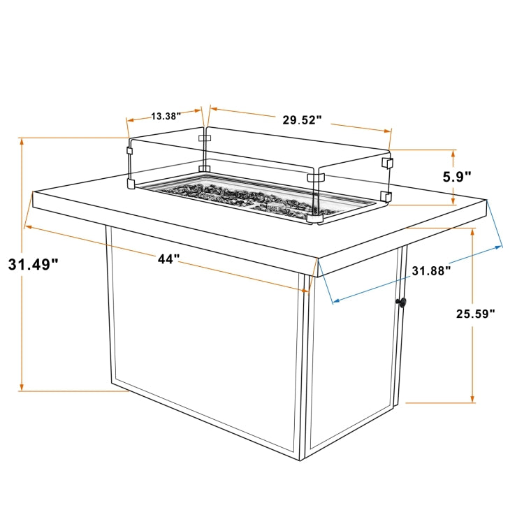 [US Warehouse] HW010C+D Outdoor Stainless Steel Charcoal Barbecue Stove with Windshield