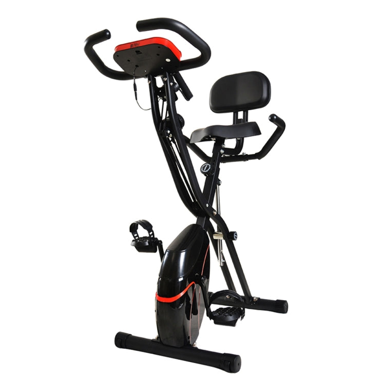 [JPN Warehouse] 38492 X-shape Indoor Magnetic Control Spinning Bike Fitness Bicycle with Backrest & LCD Display