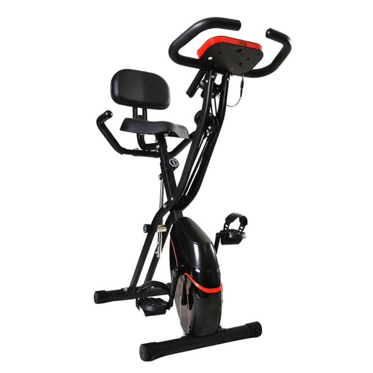 [JPN Warehouse] 38492 X-shape Indoor Magnetic Control Spinning Bike Fitness Bicycle with Backrest & LCD Display